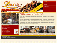 Tablet Screenshot of lenis-cafe.de